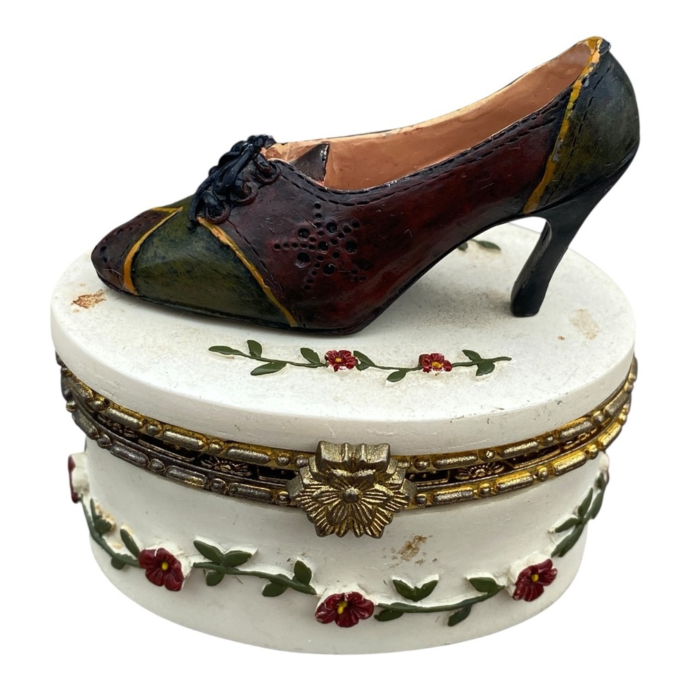 Vintage Willow Hall Oval Ceramic Shoe Trinket - Picture 12 of 13
